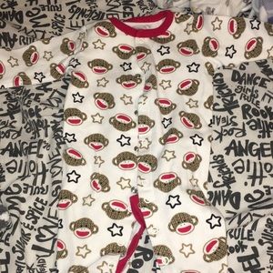Sock monkey Pajamas❤️